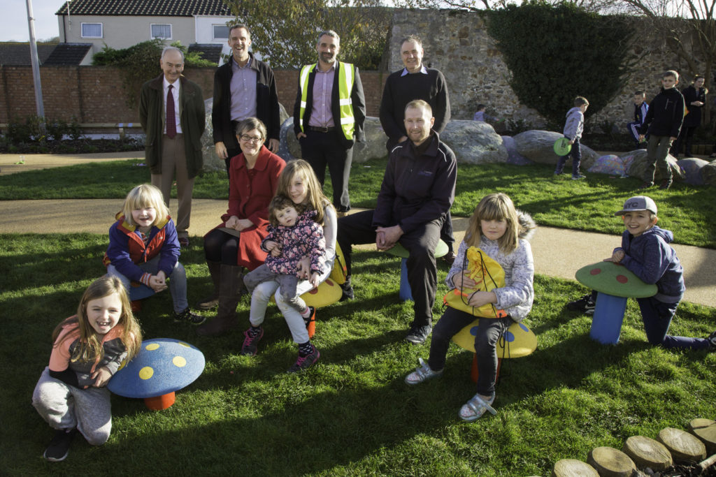 Our community involvement team sit with our younger tenants at our Tre Cwm pay area