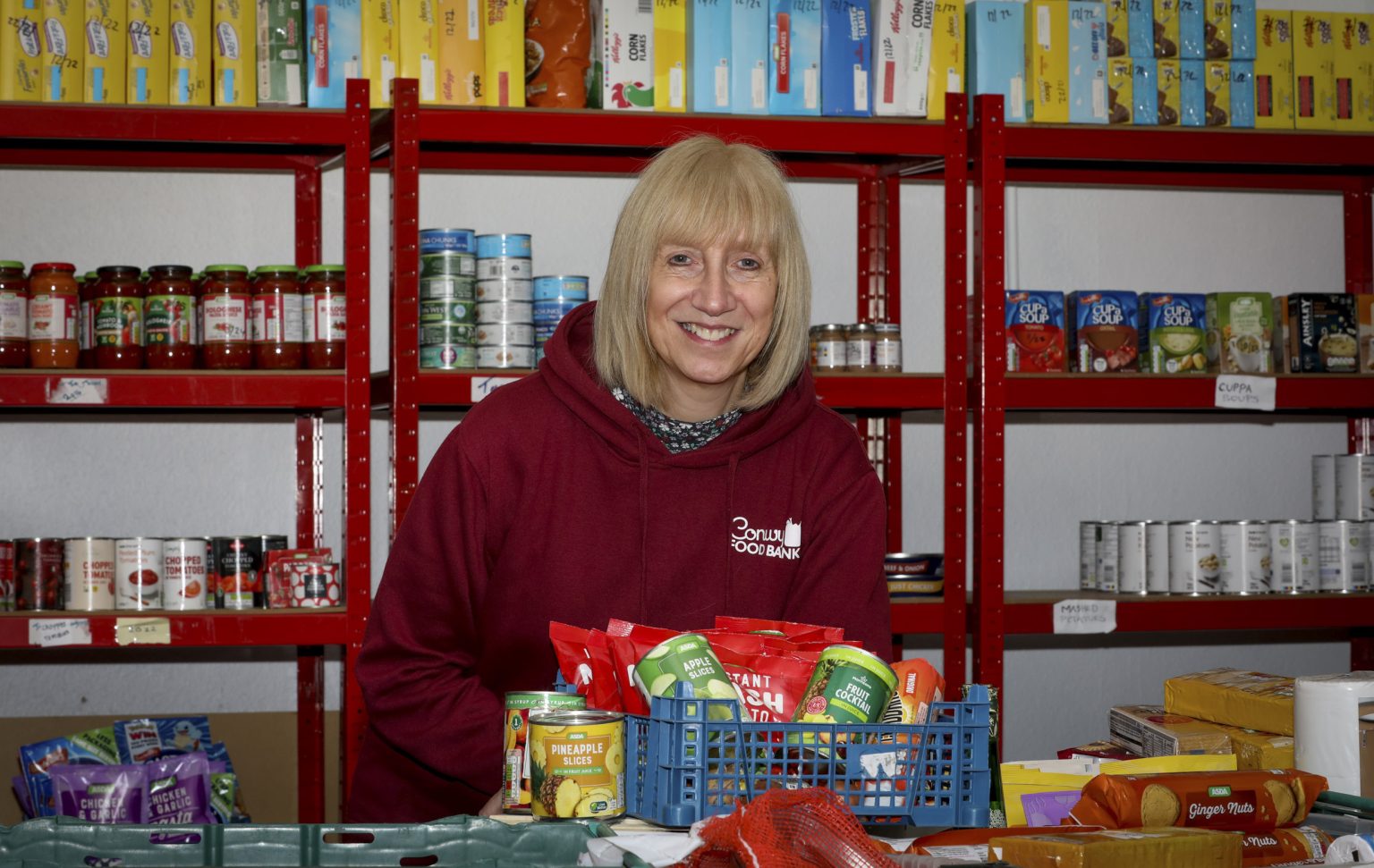 Kind Cartrefi Conwy staff take steps to help food bank meet soaring