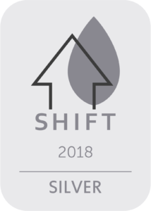 Silver logo for shift 2018